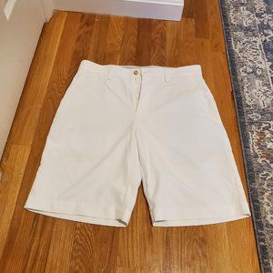 Callaway Flat-Front Golf Shorts; White